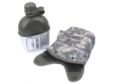 1L Military Outdoor Water Bottle with Canteen